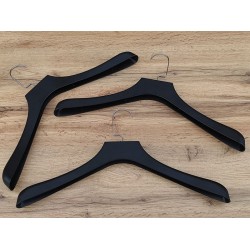 Вішалка-плечики з широким плечем 39,5х3,2см (структура під чорне дерево)